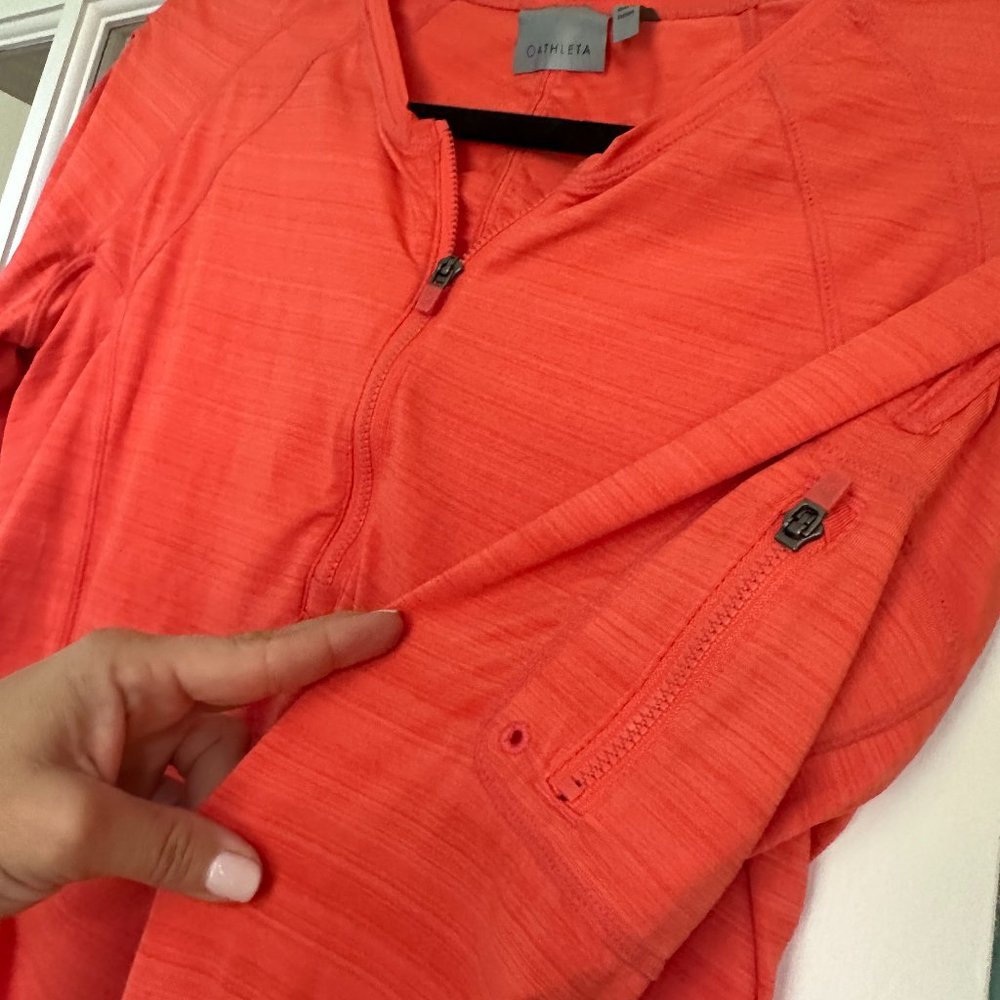 Athleta 3/4 Zip Pullover, Large - image 3